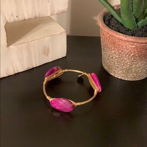 Bourbon and bowties magenta stone bangle